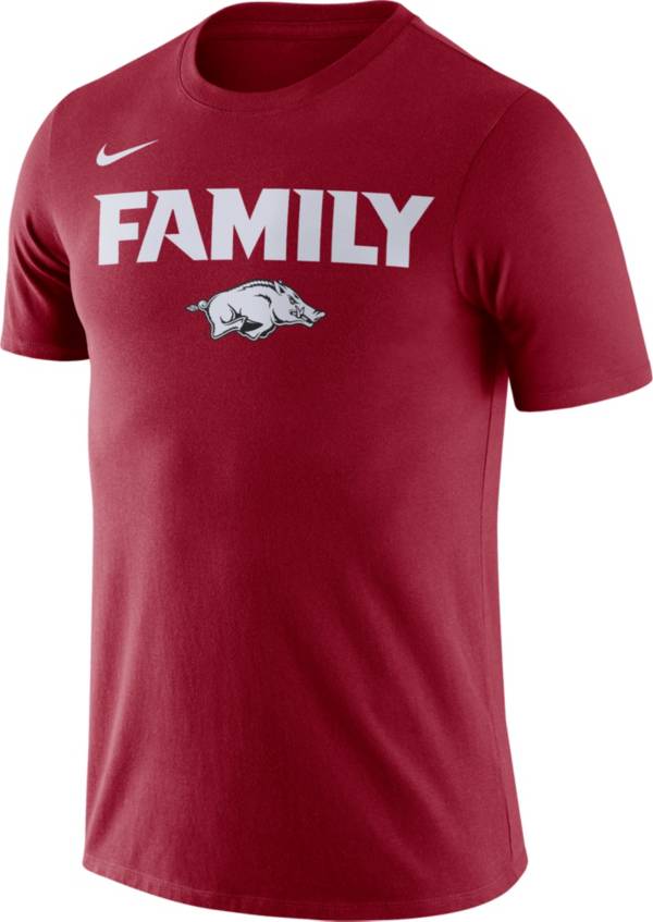 Nike Men's Arkansas Razorbacks Cardinal Family T-Shirt