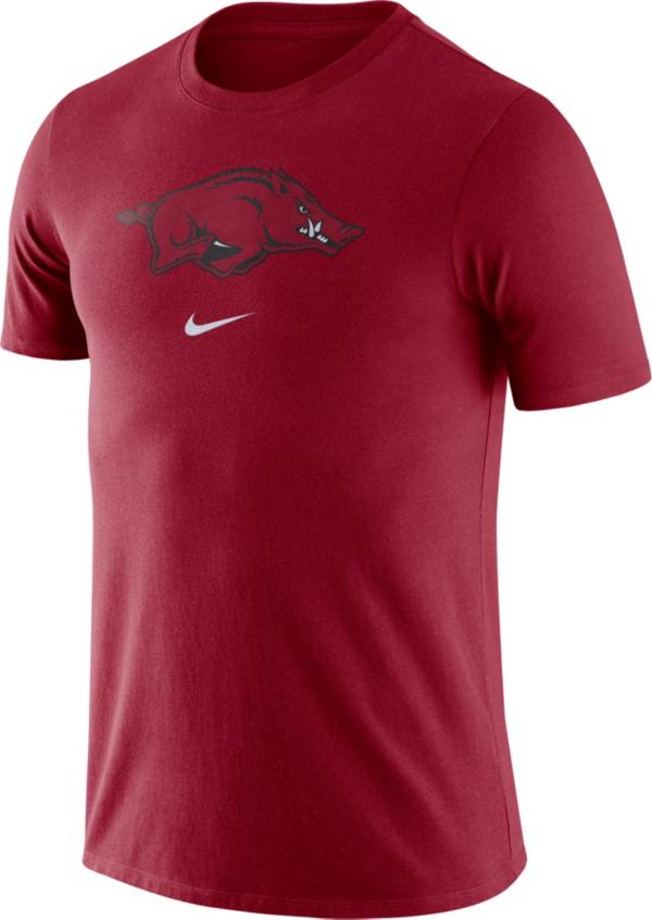 Nike Men's Arkansas Razorbacks Cardinal Essential Logo T-Shirt