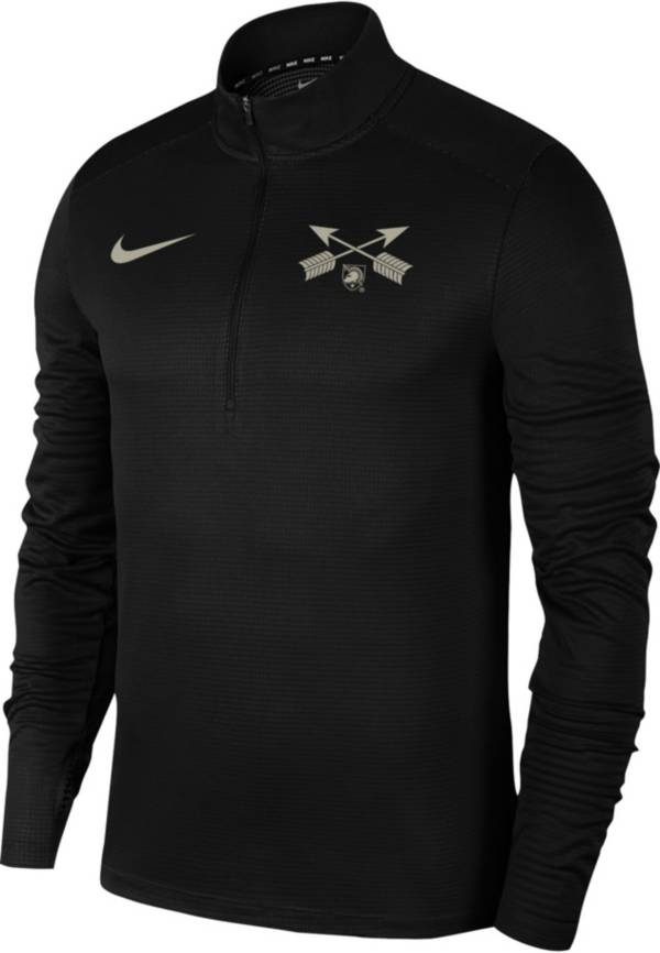 Nike Men's Army West Point Black Knights Rivalry Collection Army Black Pacer Quarter-Zip