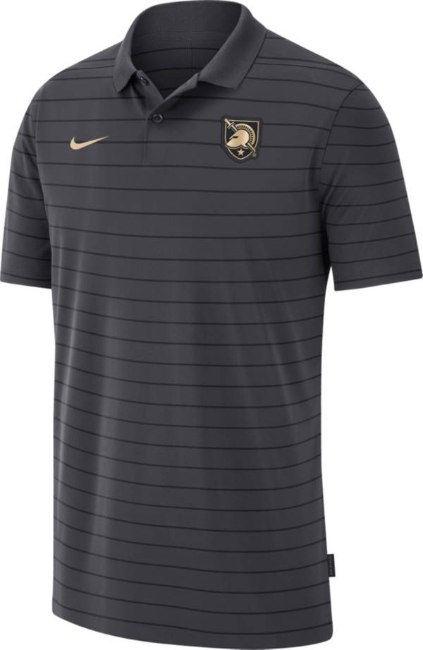 Nike Men's Army West Point Black Knights Grey Football Sideline Victory Polo