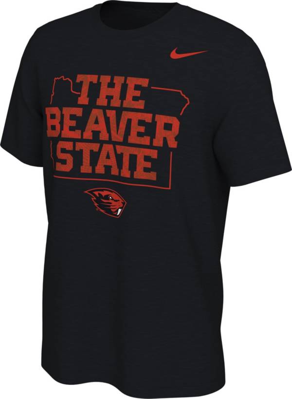 Nike Men's Oregon State Beavers The Beaver State Mantra Black T-Shirt