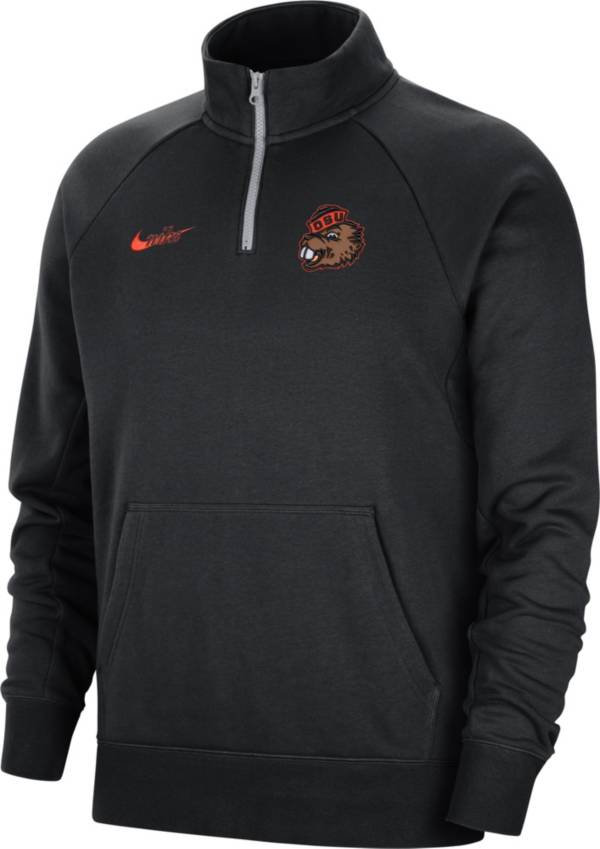 Nike Men's Oregon State Beavers Black Retro Quarter-Zip