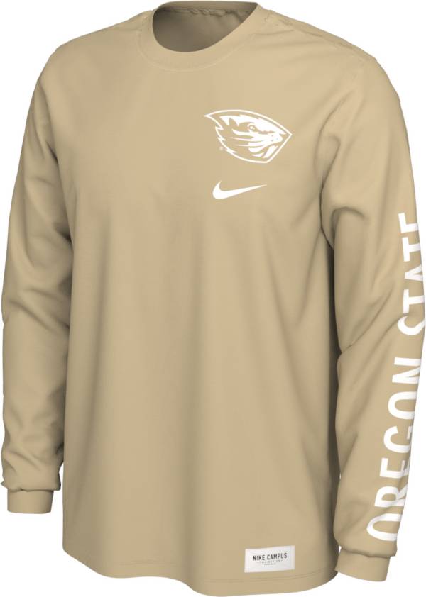 Nike Men's Oregon State Beavers Pastel Orange Seasonal Cotton Long Sleeve T-Shirt product image
