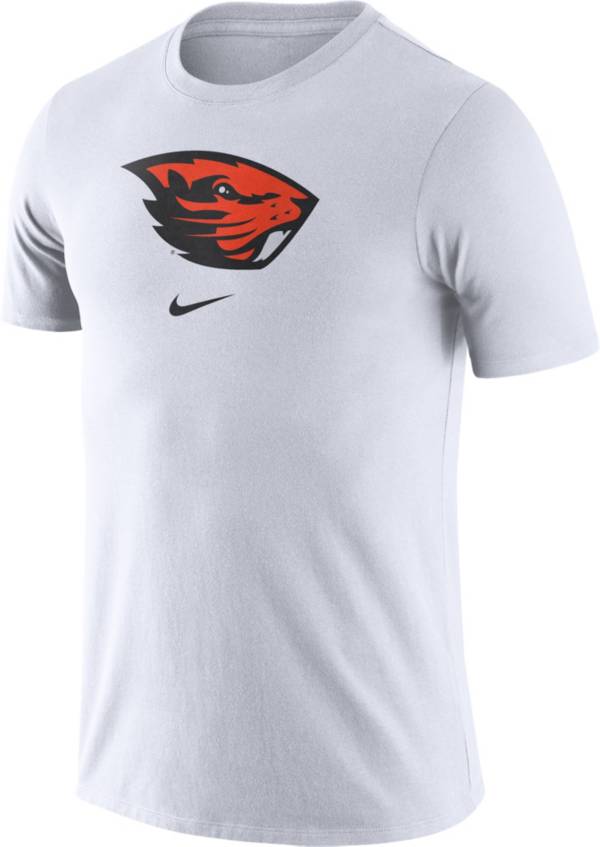 Nike Men's Oregon State Beavers Essential Logo White T-Shirt