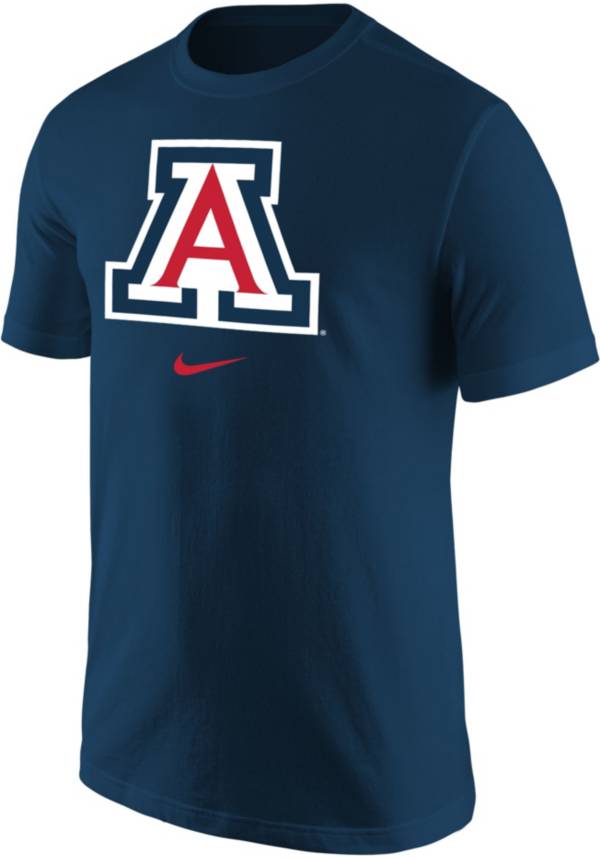 Nike Men's Arizona Wildcats Navy Core Cotton Logo T-Shirt