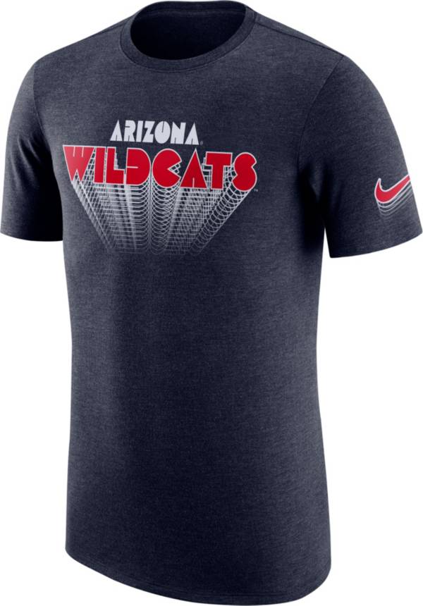 Nike Men's Arizona Wildcats Navy Tri-Blend T-Shirt