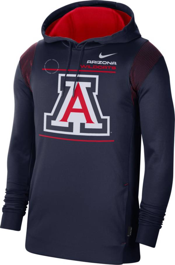 Nike Men's Arizona Wildcats Navy Therma Performance Pullover Hoodie