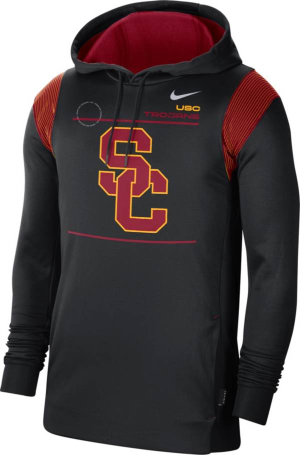 Nike Men's USC Trojans Therma Performance Pullover Black Hoodie