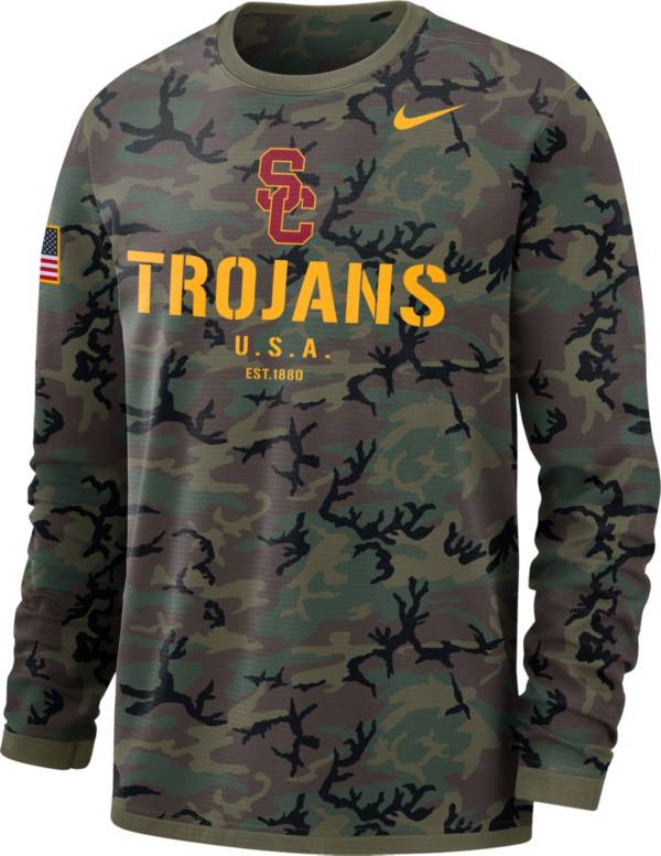 Nike Men's USC Trojans Camo Military Appreciation Long Sleeve T-Shirt