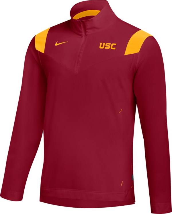 Nike Men's USC Trojans Cardinal Football Sideline Coach Lightweight Jacket