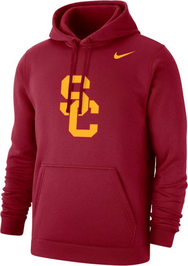 Nike Men's USC Trojans Cardinal Club Fleece Pullover Hoodie product image