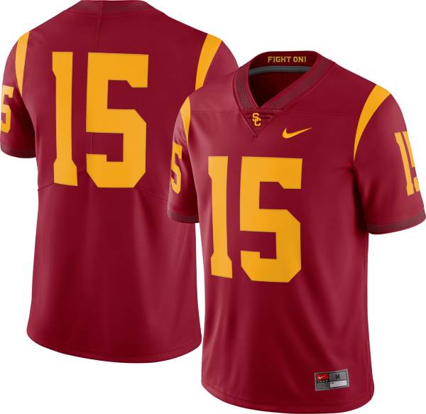 Nike Men's USC Trojans #15 Cardinal Dri-FIT Limited Football Jersey