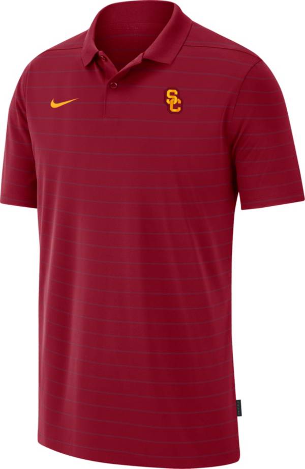 Nike Men's USC Trojans Cardinal Football Sideline Victory Polo
