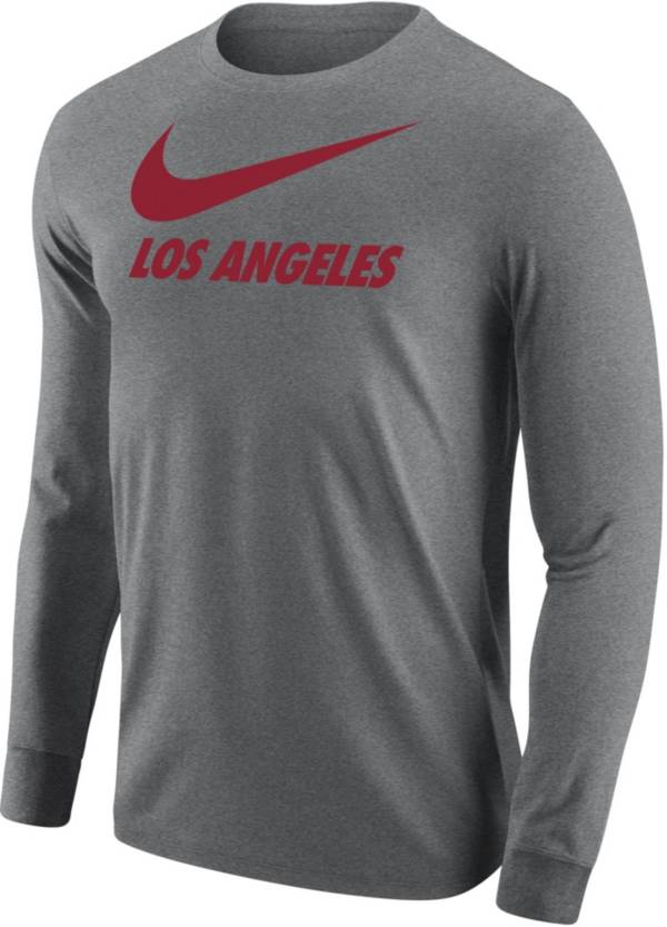 Nike Men's Los Angeles Grey City Long Sleeve T-Shirt
