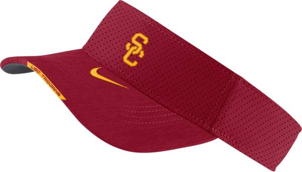 Nike Men's USC Trojans Cardinal Aero Football Sideline Visor product image