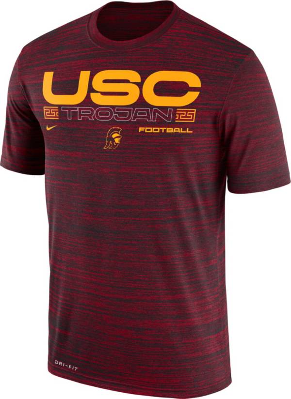 Nike Men's USC Trojans Cardinal Velocity Legend Football T-Shirt