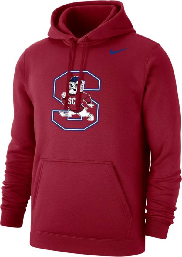 Nike Men's South Carolina State Bulldogs Crimson Club Fleece Pullover Hoodie