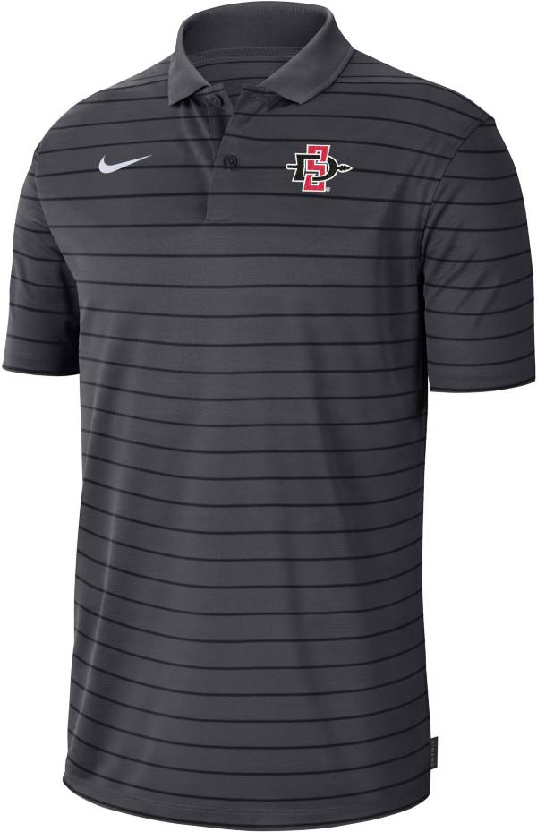 Nike Men's San Diego State Aztecs Grey Football Sideline Victory Polo