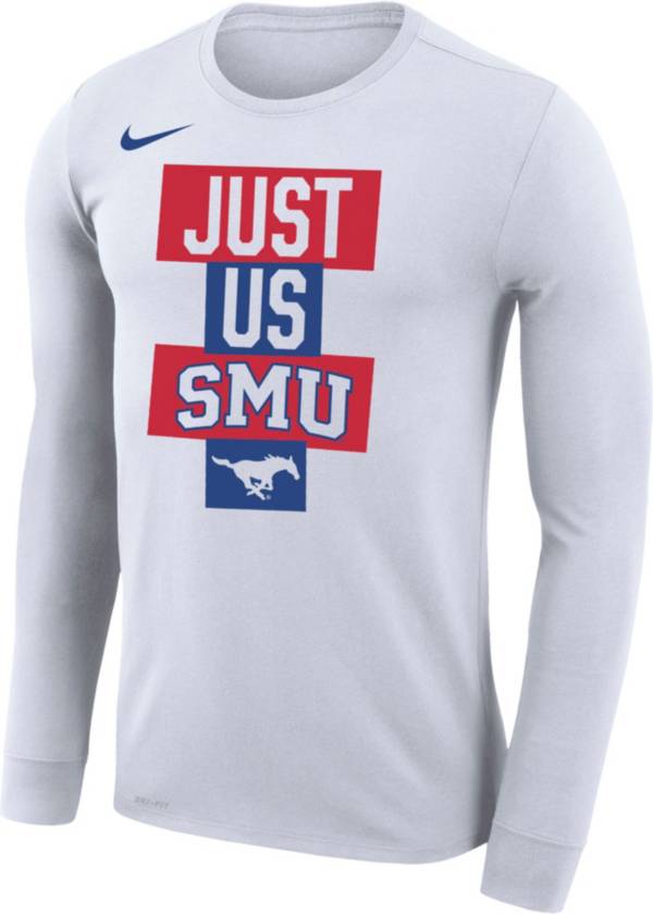 Nike Men's Southern Methodist Mustangs ‘Just Us' Bench Long Sleeve T-Shirt product image