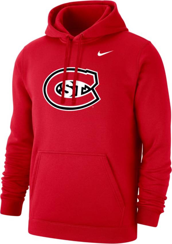 Nike Men's St. Cloud State Huskies Spirit Red Club Fleece Pullover Hoodie