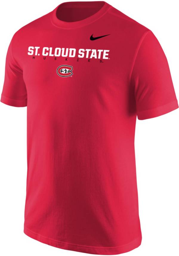 Nike Men's St. Cloud State Huskies Spirit Red Core Cotton Graphic T-Shirt