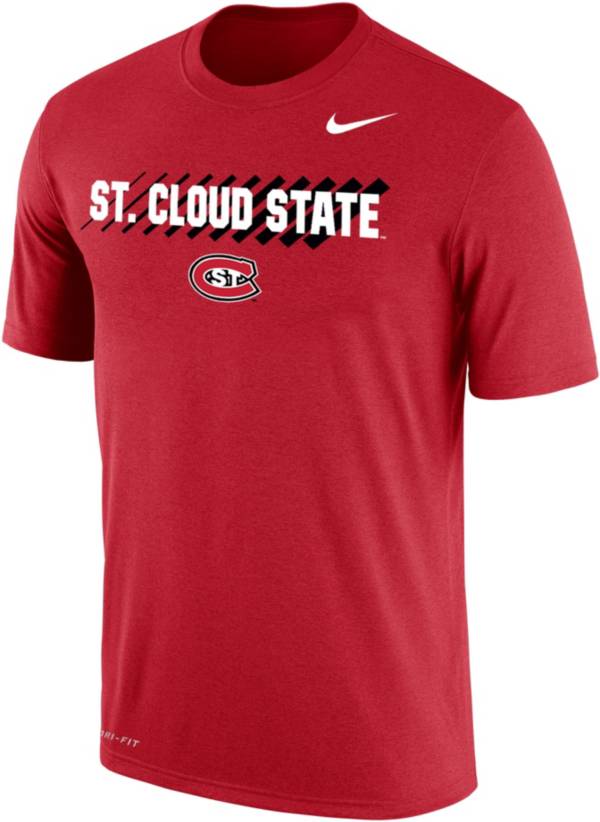 Nike Men's St. Cloud State Huskies Spirit Red Dri-FIT Cotton T-Shirt