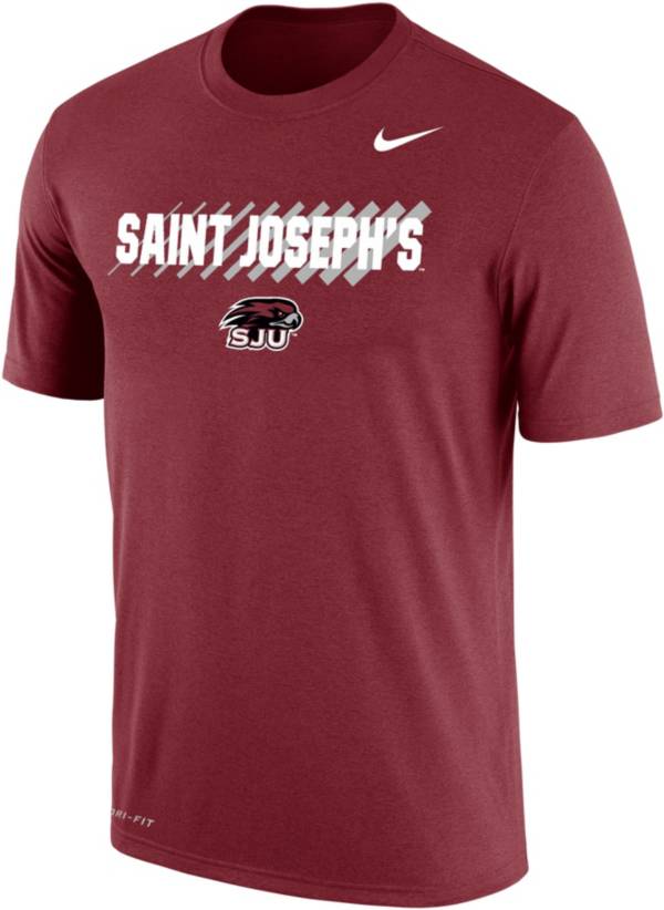 Nike Men's Saint Joseph's Hawks Crimson Dri-FIT Cotton T-Shirt product image