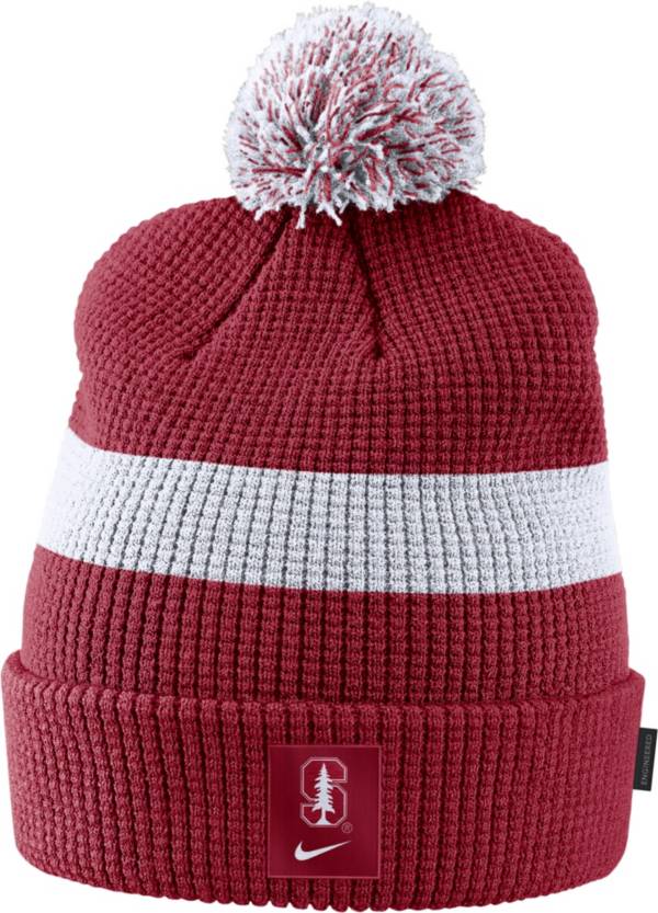 Nike Men's Stanford Cardinal Cardinal Football Sideline Pom Beanie