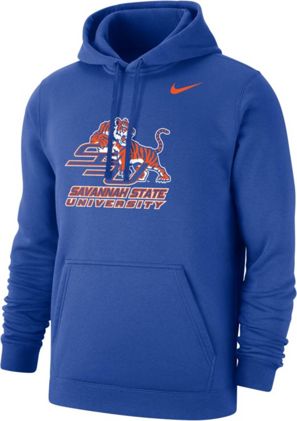 Nike Men's Savannah State Tigers Reflex Blue Club Fleece Pullover Hoodie