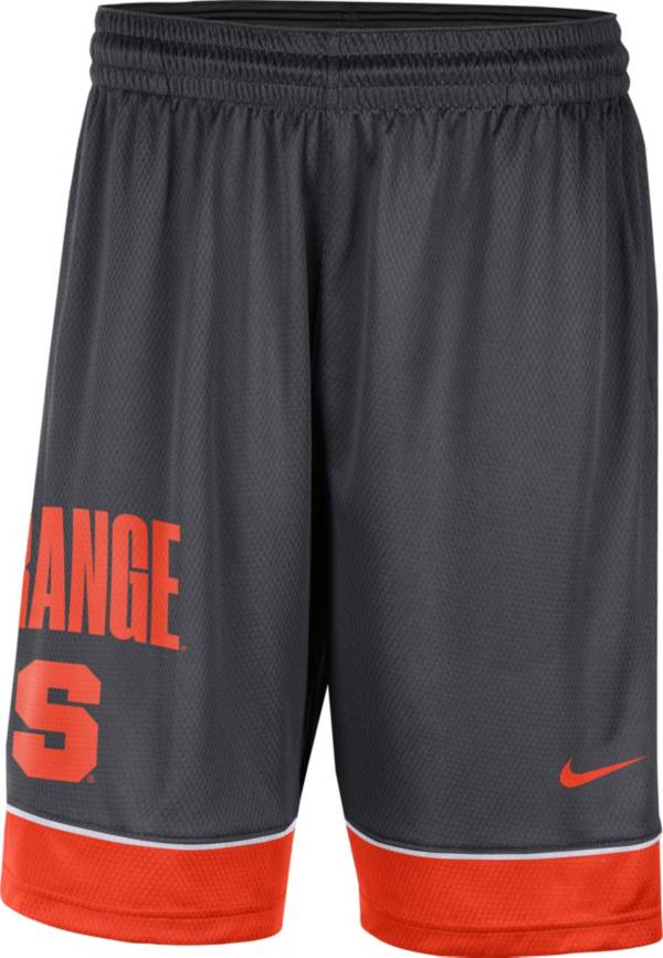 Nike Men's Syracuse Orange Grey Dri-FIT Fast Break Shorts