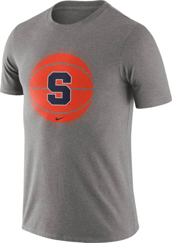 Nike Men's Syracuse Orange Grey Team Issue Basketball T-Shirt
