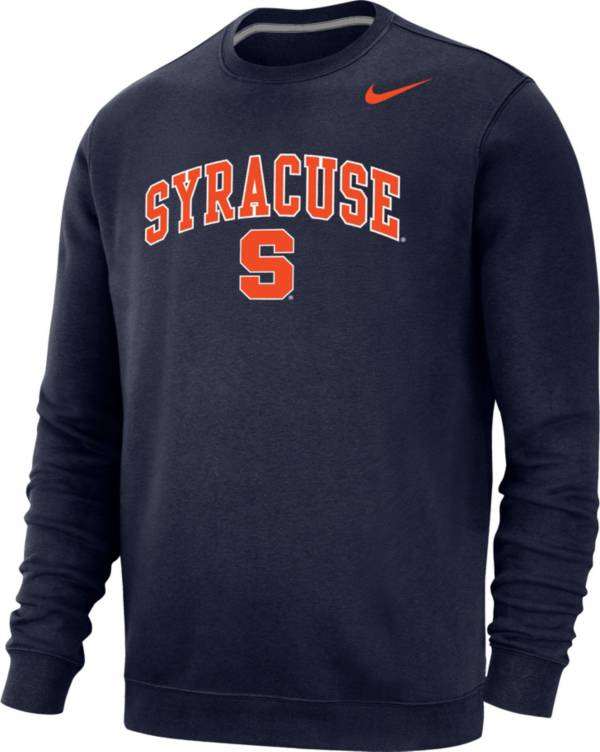 Nike Men's Syracuse Orange Blue Club Fleece Crew Neck Sweatshirt