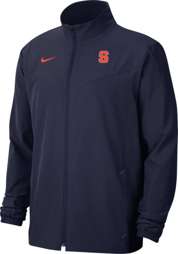 Nike Men's Syracuse Orange Blue Football Sideline Woven Full-Zip Jacket