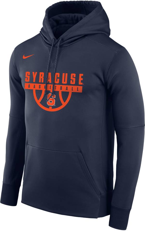 Nike Men's Syracuse Orange Blue Basketball Therma Performance Pullover Hoodie