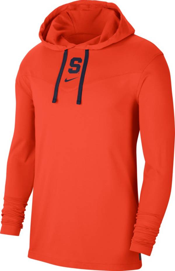 Nike Men's Syracuse Orange Orange Long Sleeve Hooded T-Shirt