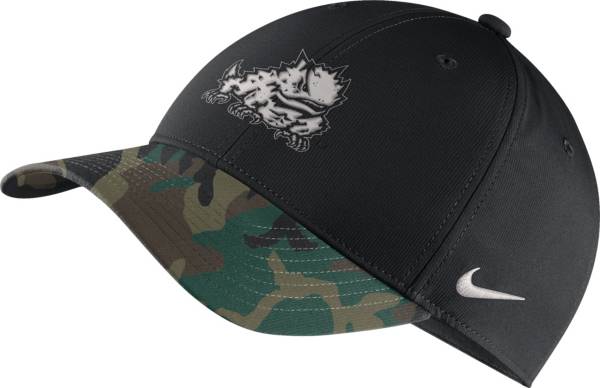 Nike Men's TCU Horned Frogs Black/Camo Military Appreciation Adjustable Hat product image