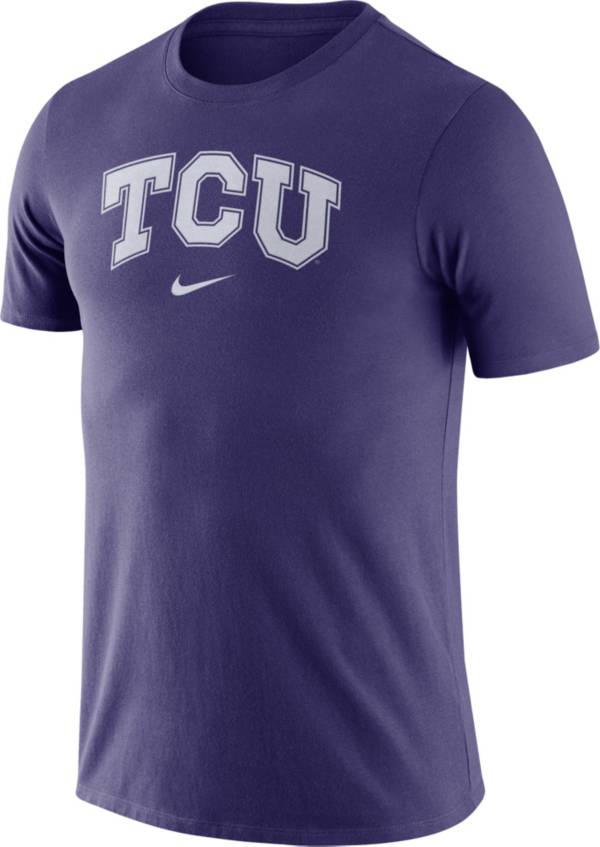 Nike Men's TCU Horned Frogs Purple Essential Logo T-Shirt