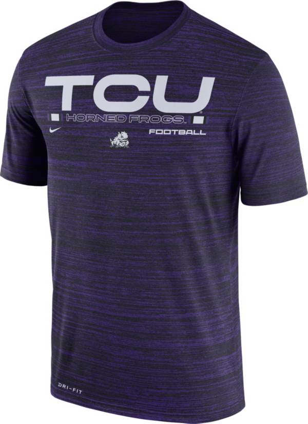 Nike Men's TCU Horned Frogs Purple Velocity Legend Football T-Shirt