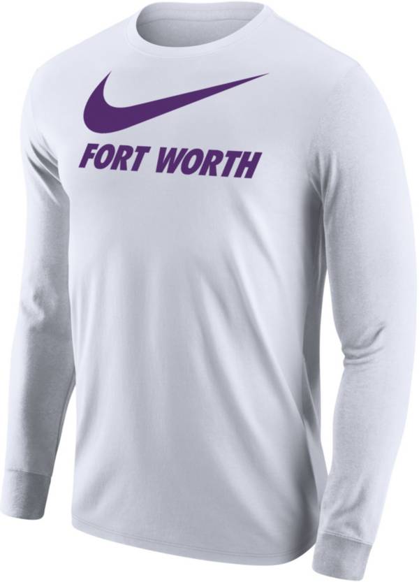 Nike Men's Fort Worth City Long Sleeve White T-Shirt