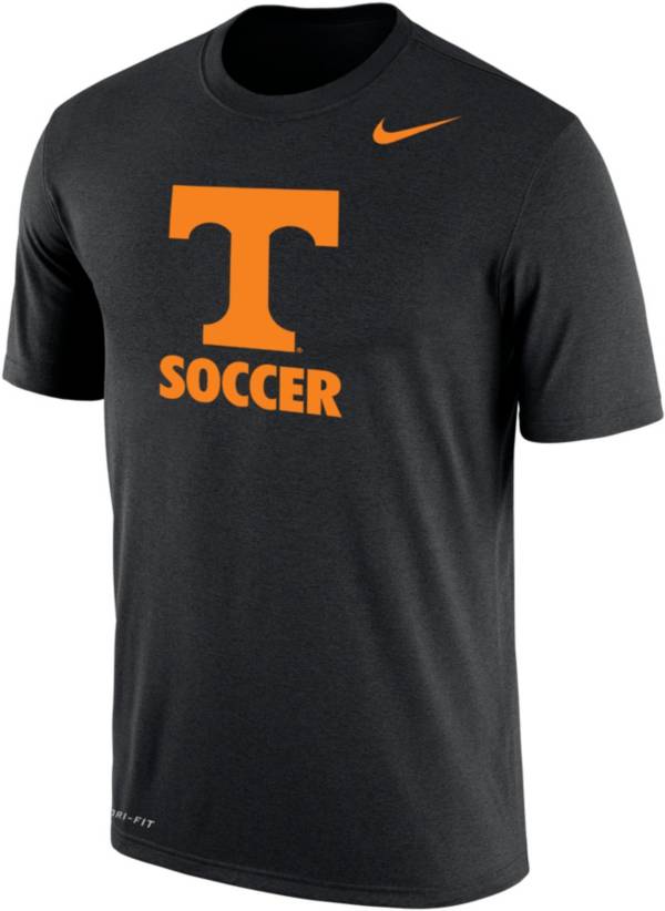 Nike Men's Tennessee Volunteers Soccer Dri-FIT Cotton Black T-Shirt