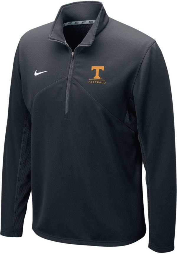 Nike Men's Tennessee Volunteers Football Dri-FIT Training Quarter-Zip Black Shirt