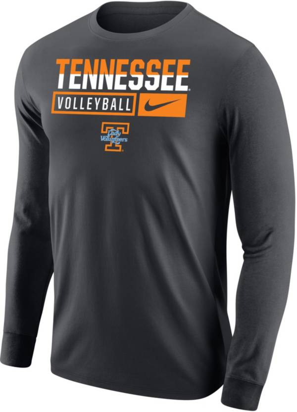 Nike Men's Tennessee Lady Vols Grey Volleyball Core Cotton Long Sleeve T-Shirt product image