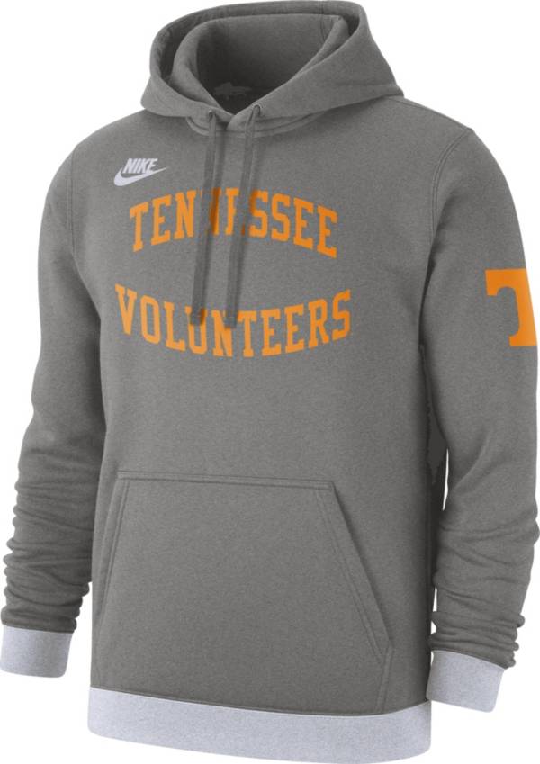 Nike Men's Tennessee Volunteers Grey Retro Fleece Pullover Hoodie