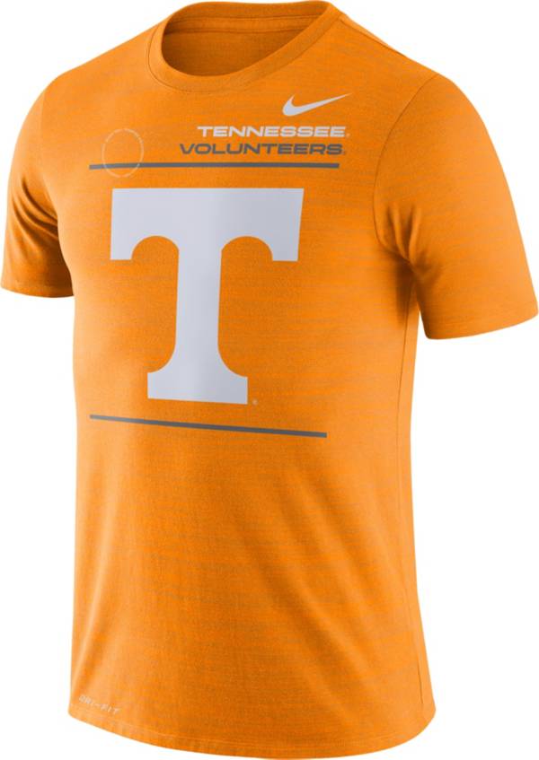 Nike Men's Tennessee Volunteers Tennessee Orange Dri-FIT Velocity Football Sideline T-Shirt