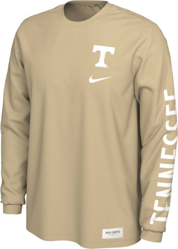 Nike Men's Tennessee Volunteers Pastel Orange Seasonal Cotton Long Sleeve T-Shirt