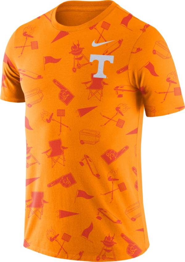 Nike Men's Tennessee Volunteers Tennessee Orange Tailgate Print T-Shirt