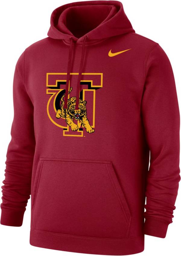 Nike Men's Tuskegee Golden Tigers Crimson Club Fleece Pullover Hoodie