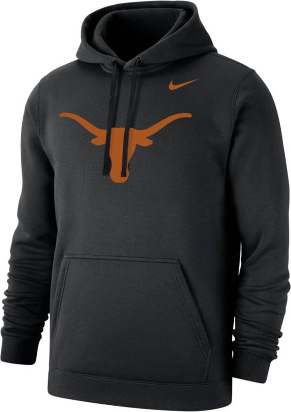 Nike Men's Texas Longhorns Black Club Fleece Pullover Hoodie