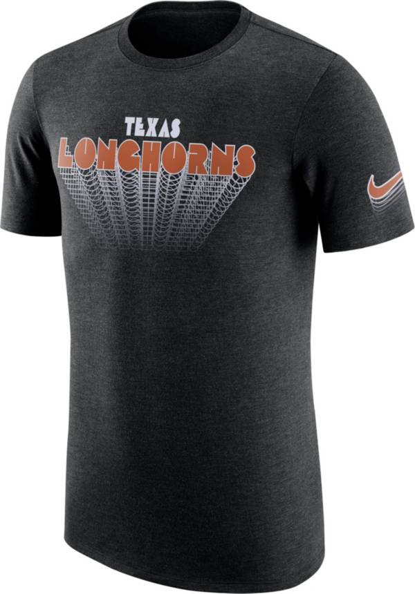 Nike Men's Texas Longhorns Black Tri-Blend T-Shirt