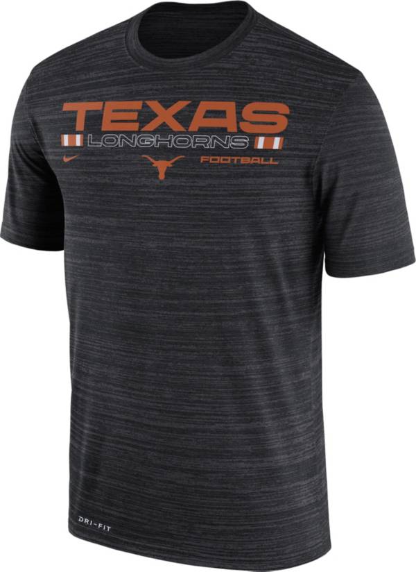 Nike Men's Texas Longhorns Black Dri-FIT Velocity Football T-Shirt